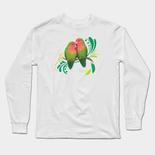 Peach Faced Love Birds Long Sleeve T-Shirt